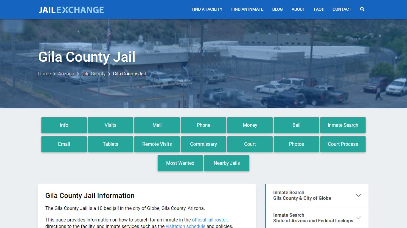 Gila County Jail, AZ Inmate Search, Information - Jail Exchange